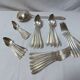 37-piece silver-plated metal cutlery set Art Deco
