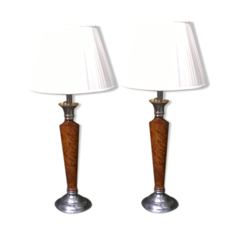 Pair of art deco lamp