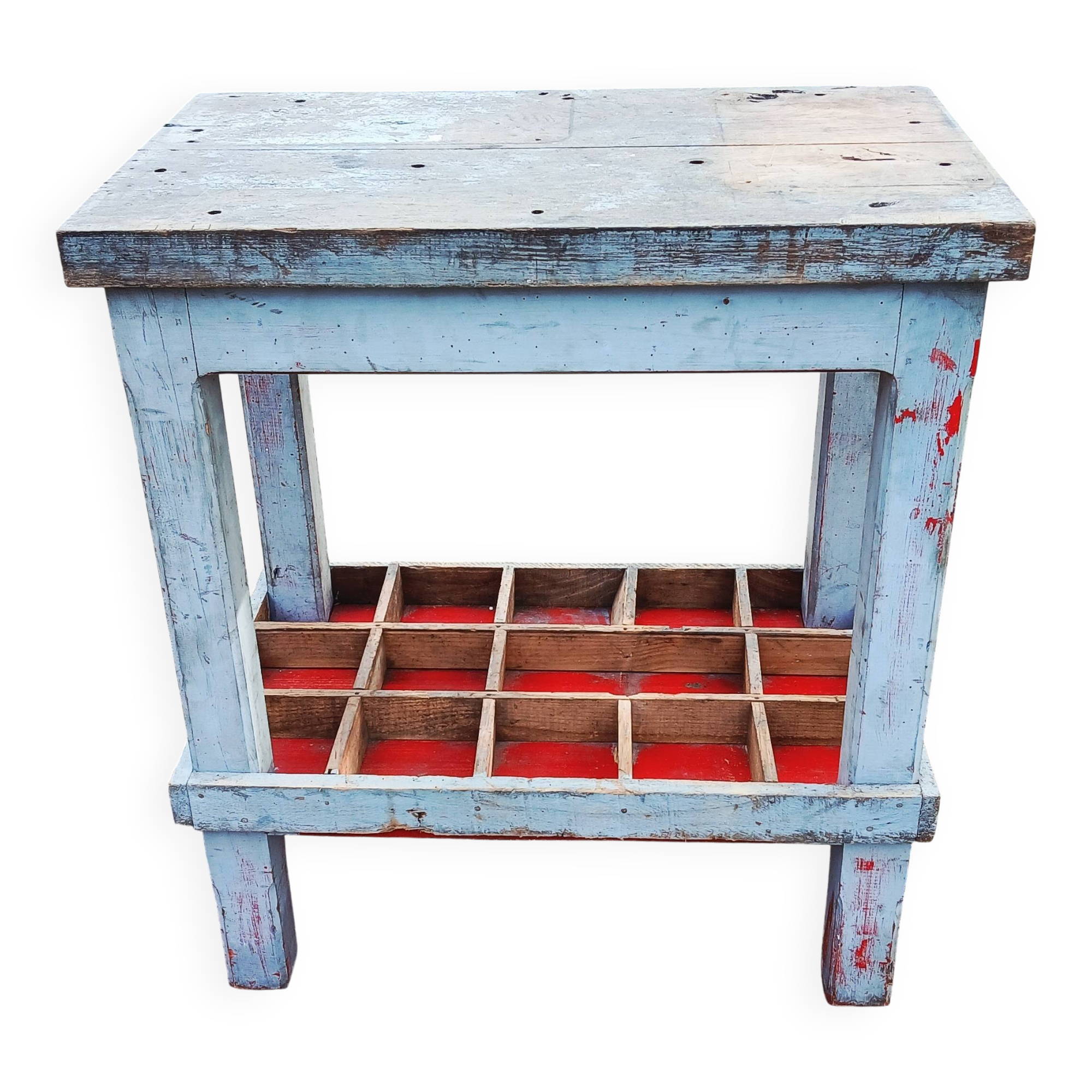 Small old garage workbench