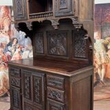 Renaissance Style Cabinet in Carved Wood circa 1850