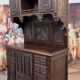 Cabinet Style Renaissance En Bois Sculpté vers 1850