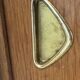 Vintage shoe cabinet with tapered legs