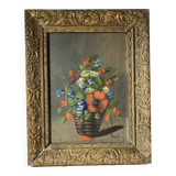 Still life with wild flowers, signed, mid-20th century