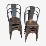 Lot de 6 ancienne chaises Tolix 1950
