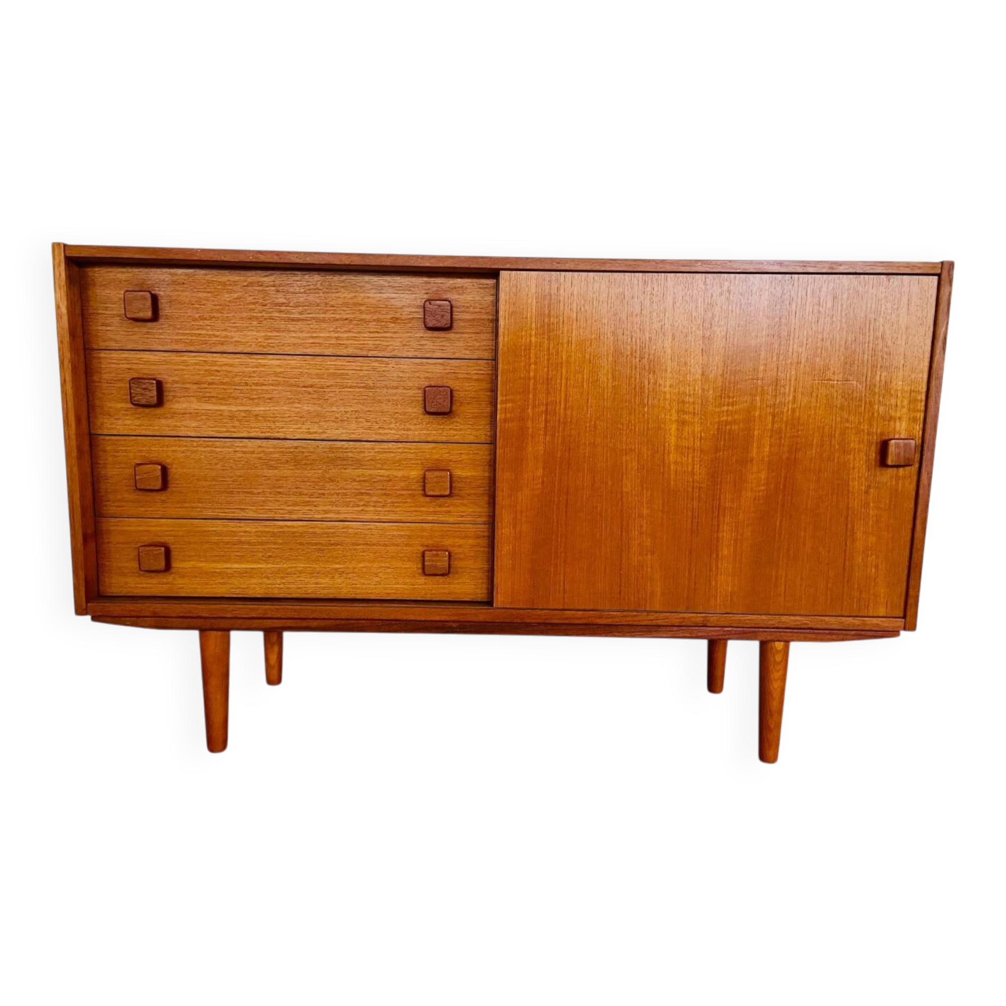 Buffet danois rétro vintage en teck du milieu du siècle par Domino Møbler