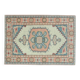 1970s Vintage Turkish Oushak Handmade Wool Cotton Orange Area Rug 160x227