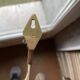 Rare articulated tripod base table lamp in gold-plated brass