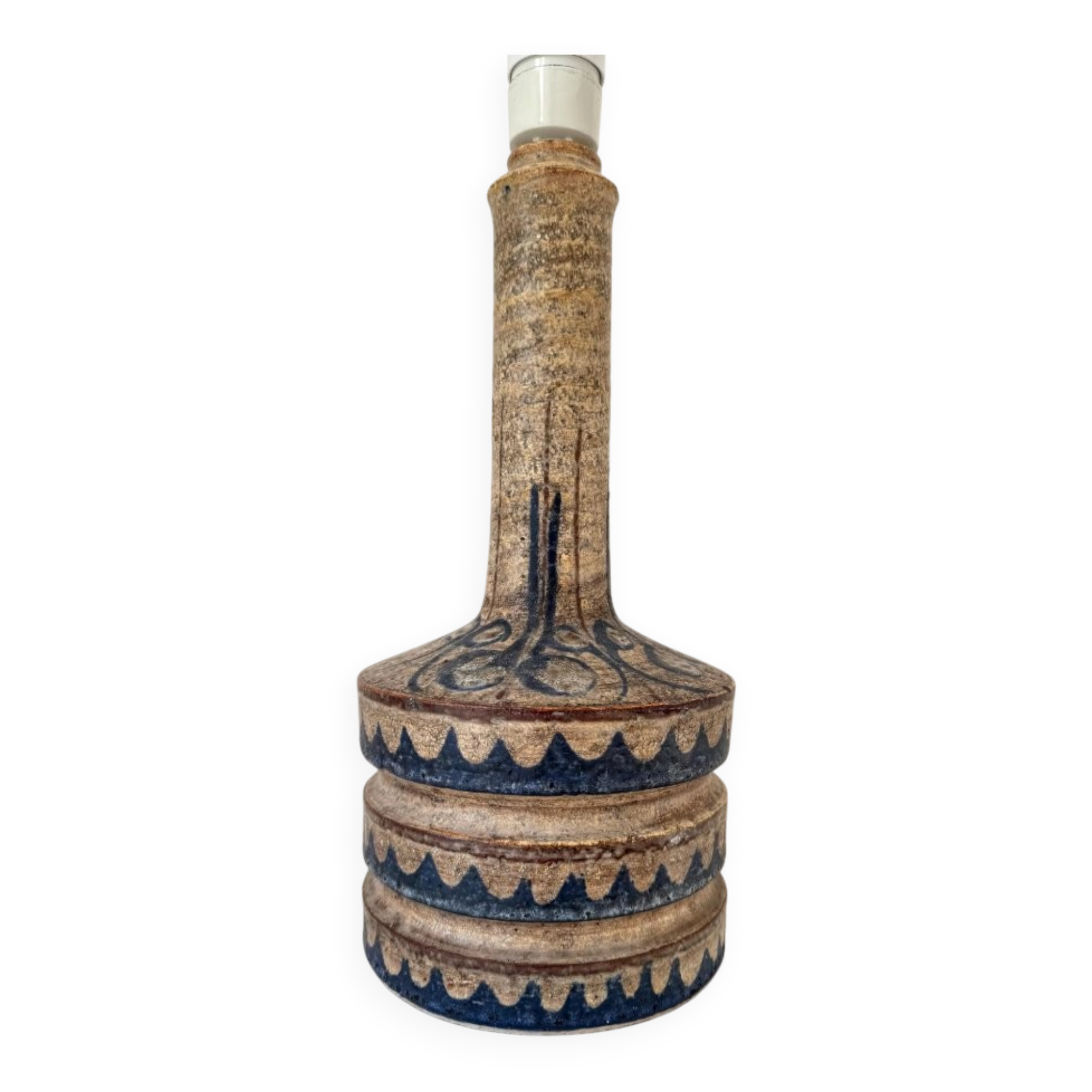 Ceramic table lamp by Jette Hellerøe for Axella, Denmark, 1960s