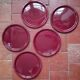 Vintage earthenware plates from Salins