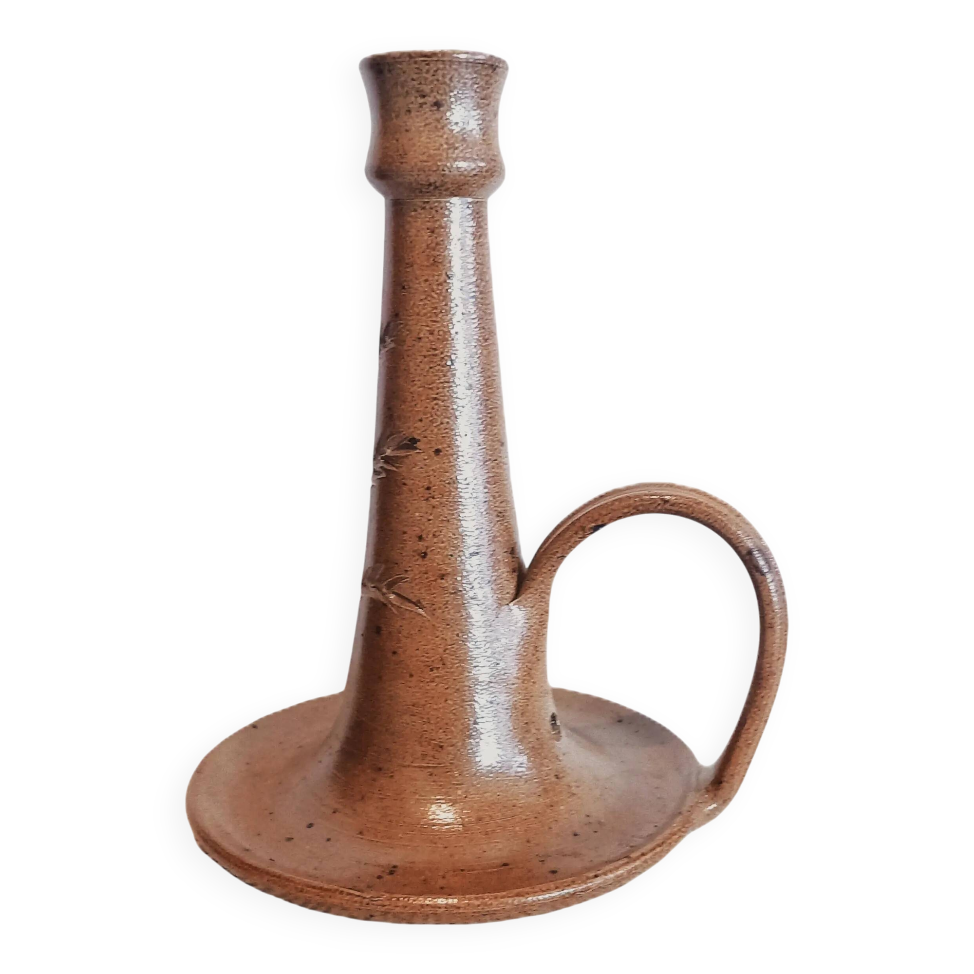 Stoneware candle holder