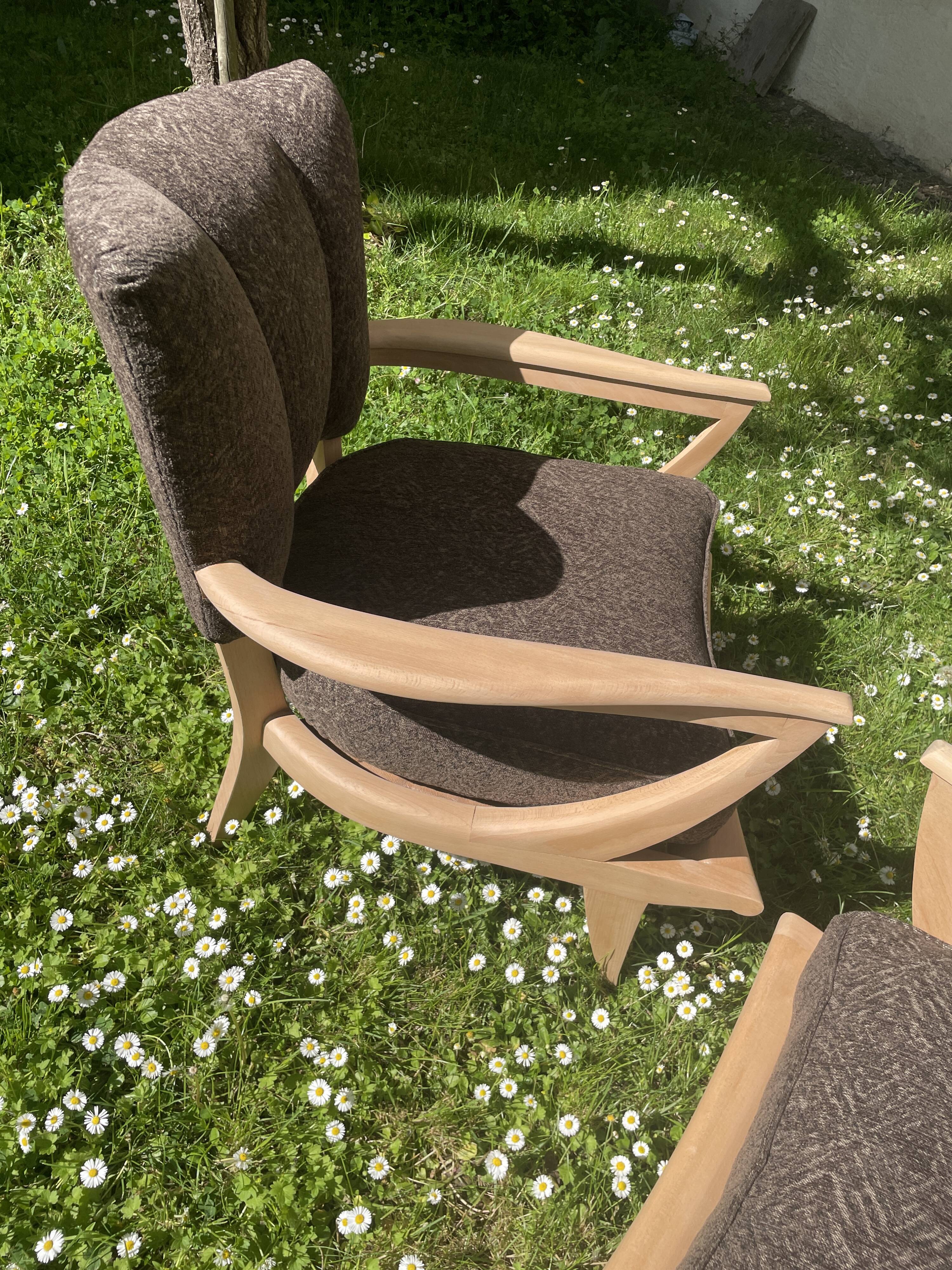 pair of armchairs Steiner by Etienne Henri Martin