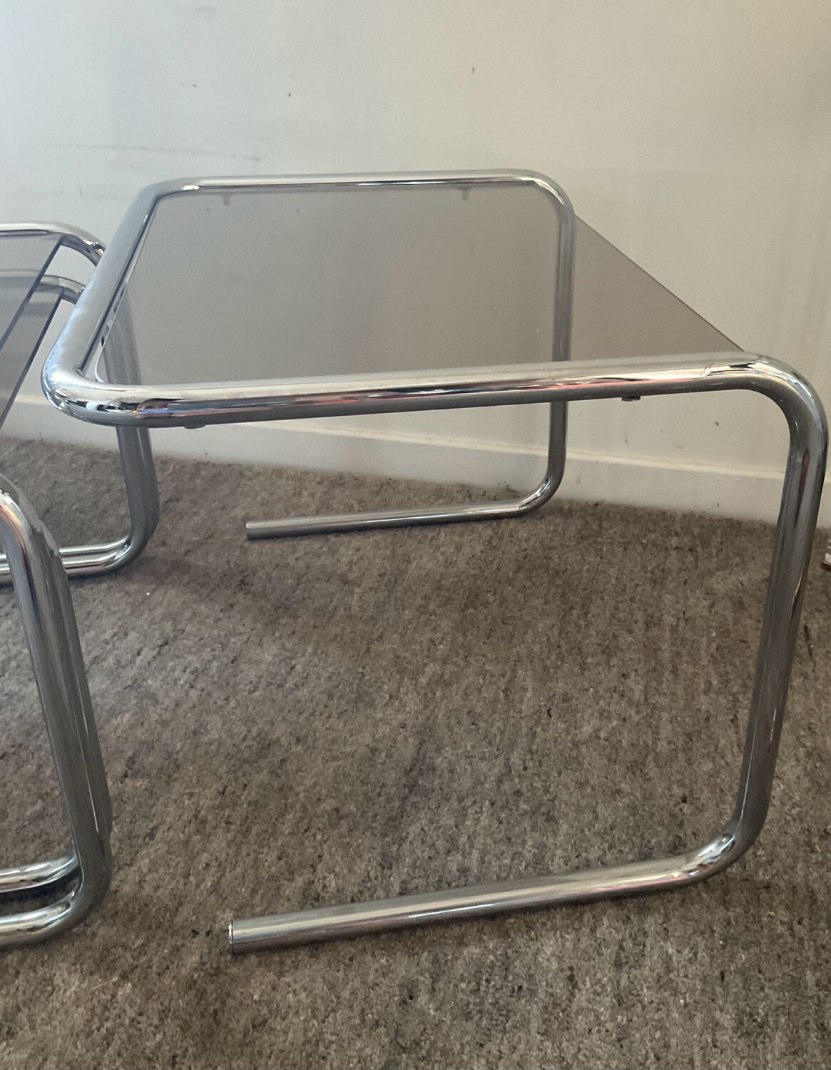 Series of 3 vintage nesting tables from the 60s and 70s