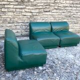 Chauffeuses en cuir vert
