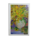 Floral oil painting signed