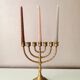 Vintage brass candle holder, 1970