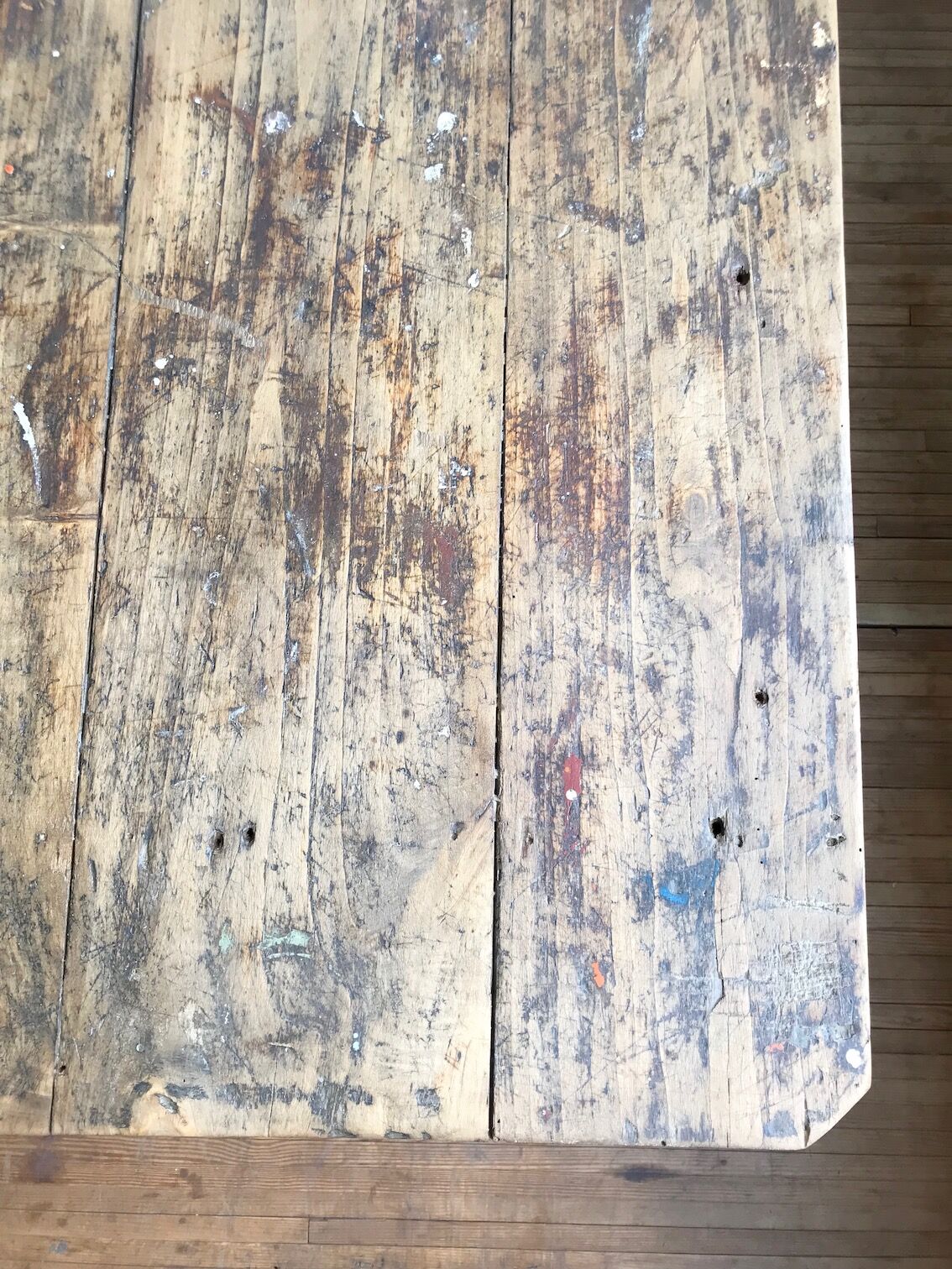Vintage farm table