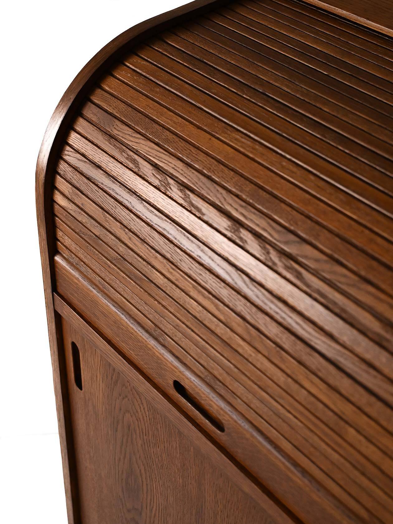 Vintage Scandinavian oak secretaire by Nybro Möbelfabrik