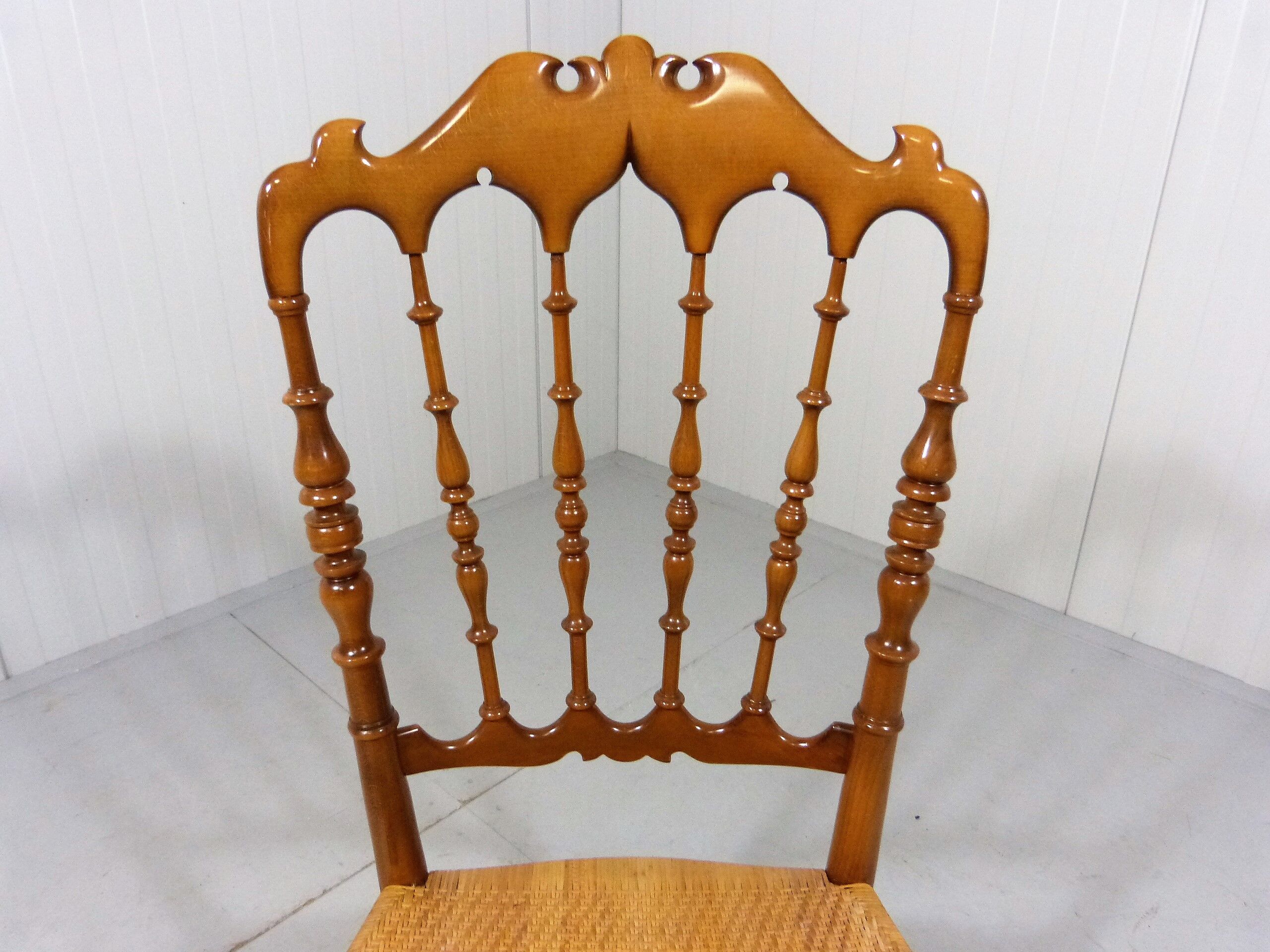 Chiavari wooden & caned chair 1960’s