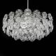 Small sparkling pendant light, chrome and crystal glass by Kinkeldey, Germany, 1970.