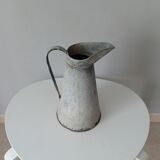 Antique zinc water pitcher