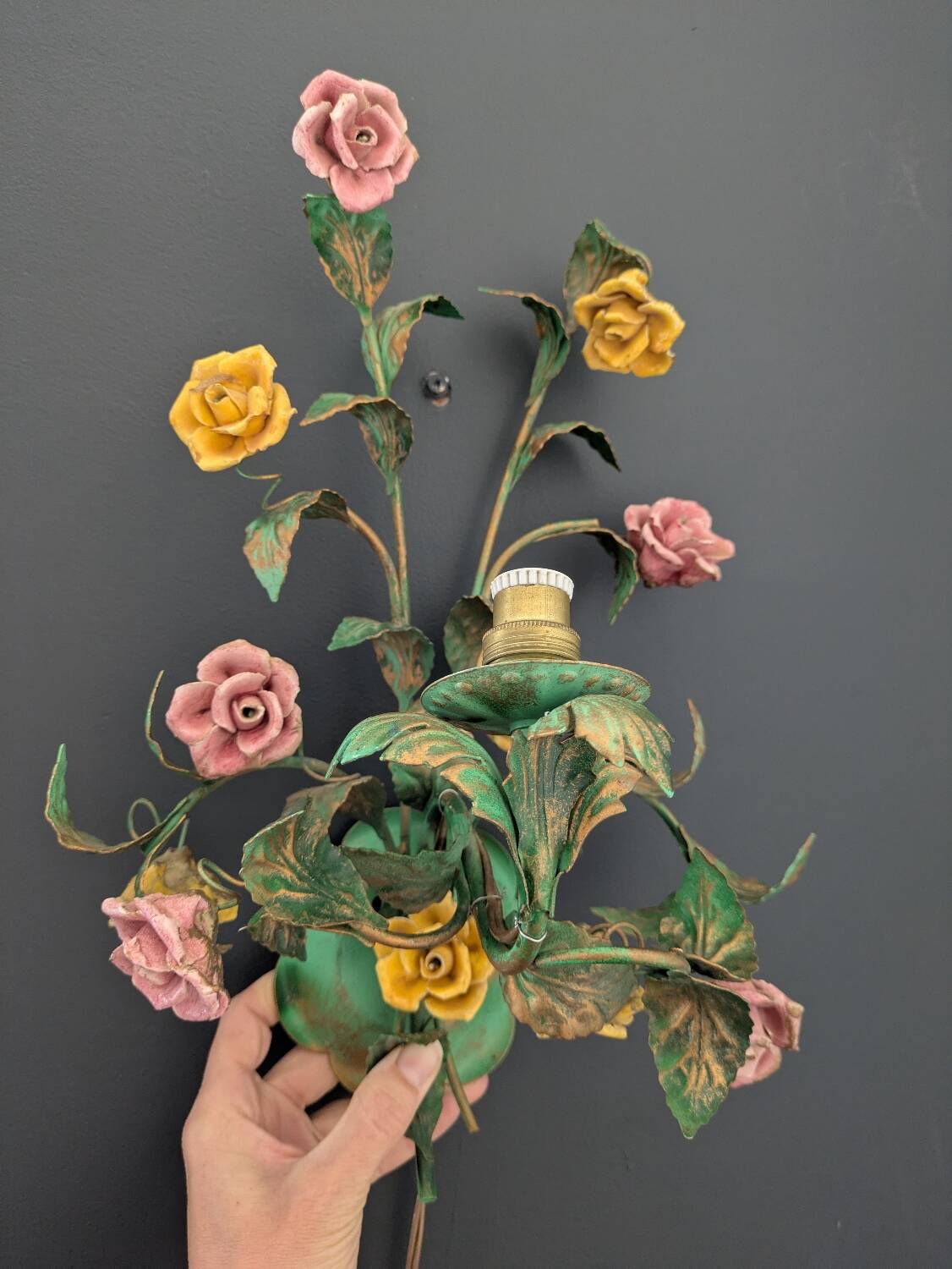 Italian wall lamp 60s