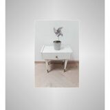 Vintage bedside table with compass foot