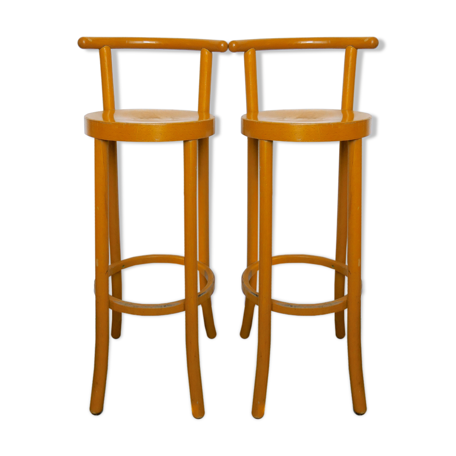 Pair of Baumann bar stools, 80s