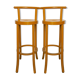Pair of Baumann bar stools, 80s