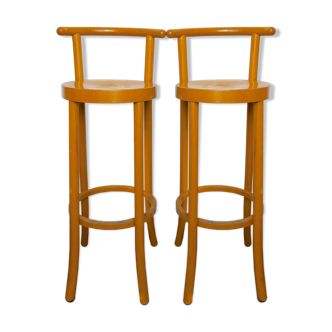 Pair of Baumann bar stools, 80s