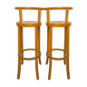 Pair of Baumann bar stools, 80s