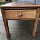 Antique Rustic Solid Cherry Farmhouse Table with 3 Drawers and 1 Pull Out