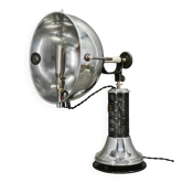 1930s Bauhaus Hanau Quartz Chrome Adjustable Table Lamp, Germany