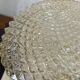 Amber glass wall light or ceiling light with a diamond tip.