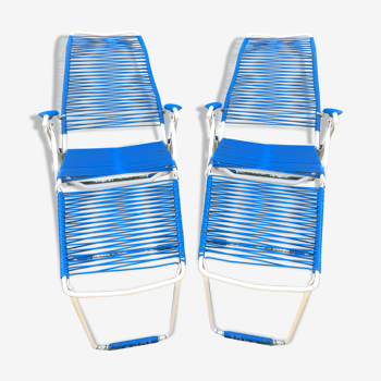 Scoubidou folding long chairs