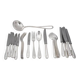 25-piece cutlery set François Frionnet in silver-plated metal, bead decoration.