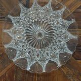 Vintage pressed glass bell jar