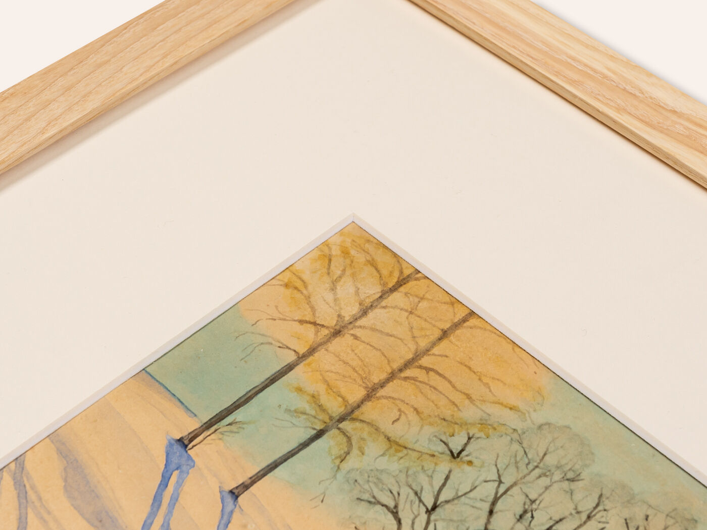 Winter scenery, Aquarelle on Paper, 51 x 40 cm