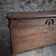 Antique marriage chest in oak / blanket chest – 18th century, Auvergne, France
