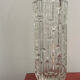 "Labyrinth" vase in pressed glass – František Vízner for Sklo Union