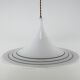Vintage Black And White Meblo "Albatros" Trumpet Pendant Lamp