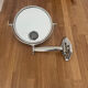 Miroir orientable éclairant vintage, Brot, France art deco