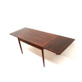 Table à manger vintage extensible en palissandre fabriquée dans les années 60