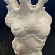 Sicilian Vase "Moorish Woman" in White Ceramic – Kersten