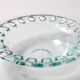 Vintage Georgia Green Recycled Glass Fruit Bowl / Cutout Platter / Spain