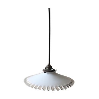 Old white opaline hanging n ° 2
