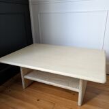 Vintage coffee table in travertine