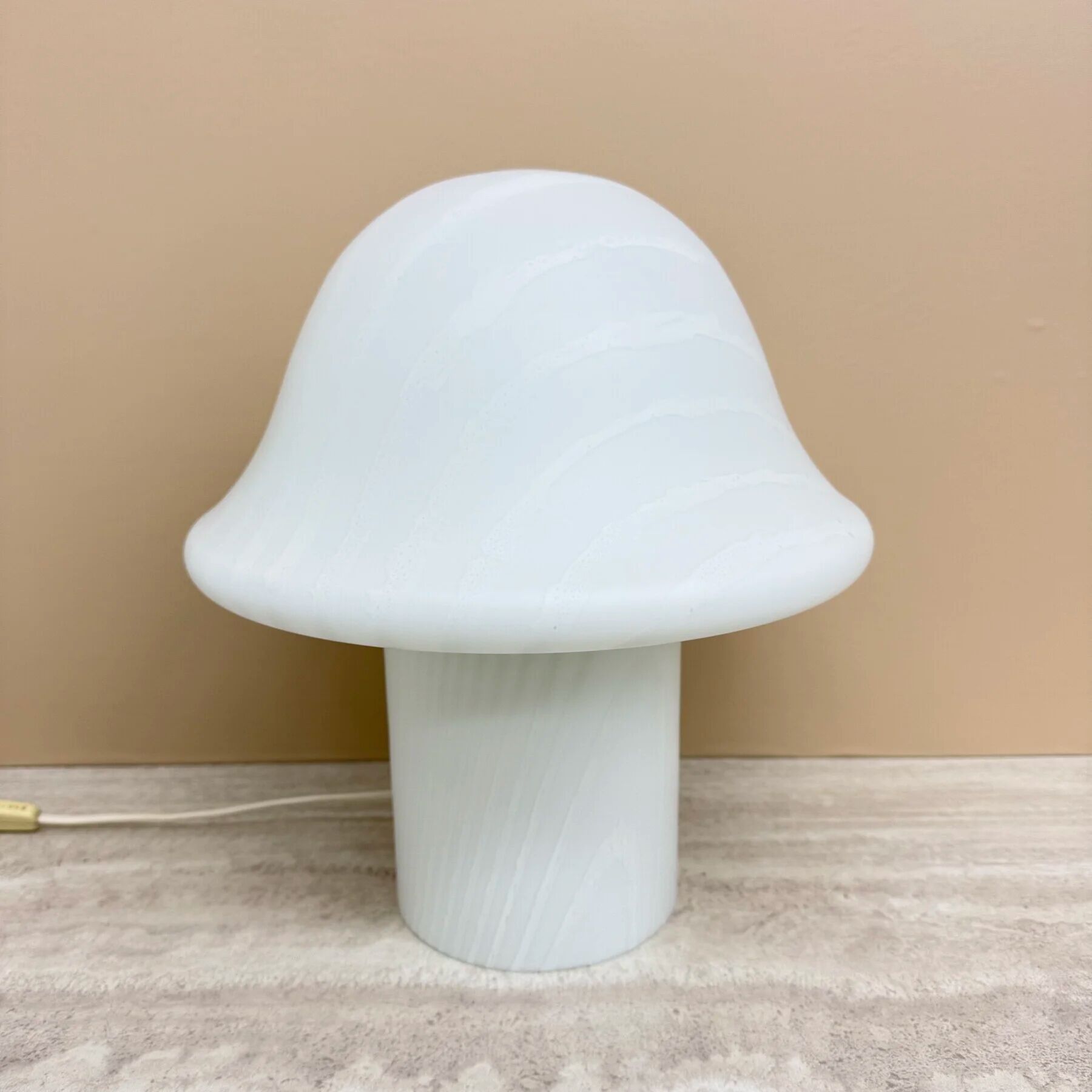 Peil & Putzer Mushroom Zebra table lamp, 1970s