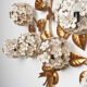 Vintage hydrangea wall lamp, 1950s