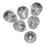 Lot de 6 verres à whisky en cristal taillé Lemberg JUNON proche Chantilly