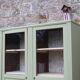 Renovated antique display cabinet – Lizard Green (Pure & Paint)